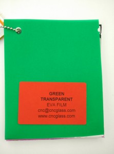 Green EVAVISION transparent EVA interlayer film for laminated safety glass (12)