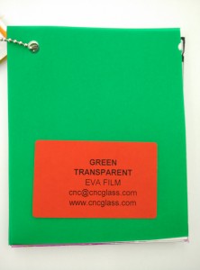 Green EVAVISION transparent EVA interlayer film for laminated safety glass (13)