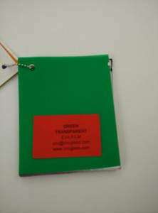 Green EVAVISION transparent EVA interlayer film for laminated safety glass (3)