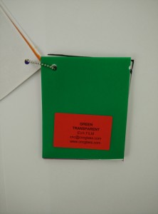 Green EVAVISION transparent EVA interlayer film for laminated safety glass (52)