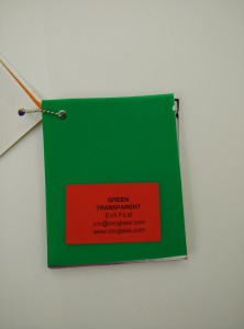 Green EVAVISION transparent EVA interlayer film for laminated safety glass (56)