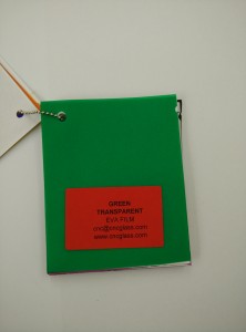 Green EVAVISION transparent EVA interlayer film for laminated safety glass (57)