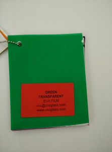 Green EVAVISION transparent EVA interlayer film for laminated safety glass (60)
