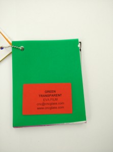 Green EVAVISION transparent EVA interlayer film for laminated safety glass (7)