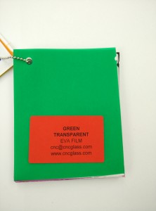 Green EVAVISION transparent EVA interlayer film for laminated safety glass (9)